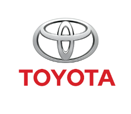 The Toyota logo of the dealership we work with